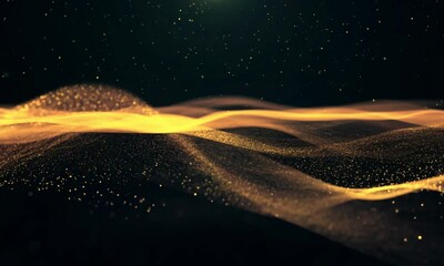 Wall Mural - abstract background wave particle grain