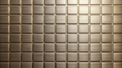 Aufkleber - Abstract Bronze Metallic Grid Texture with Subtle Light Reflection
