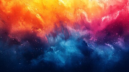 colorful nebula space art, cosmic background, vibrant galaxy, abstract design, website banner