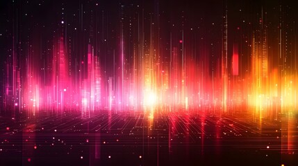 Poster - Captivating digital background featuring a sleek technology themed design with vibrant circuit patterns dynamic gradients and an electrifying futuristic aesthetic
