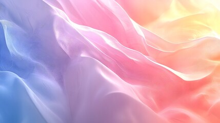 Poster - Smooth gradient background with abstract fluid shapes in a soothing palette of pastel colors  The design has a calming serene and elegant aesthetic suitable for use as a minimalist wallpaper