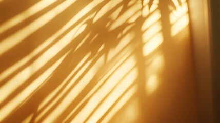 Fototapete - Natural light and window shadow creating abstract diagonal lines on textured wall for photography and mockup backgrounds