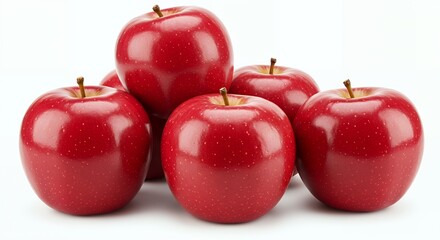 Apples Isolated On White Background, Full Depth Of Field