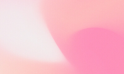 Fototapete - Beautiful pink gradient background with grain noise effect. Textured pink background template with copy space. Flowing pink abstract colors with noise texture. 
