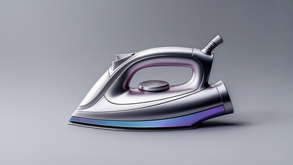 Modern steam iron with sleek design showcased on neutral background for home appliance enthusiasts