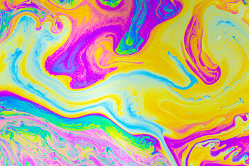 Wall Mural - psychedelic multicolored background abstract. rainbow colors. patterns background. photo macro shot 