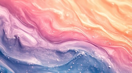 Poster - colorful abstract gradient with fluid waves and texture