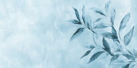 Canvas Print - Light blue wallpaper featuring a soft, calming background ideal for interior design. This light blue wallpaper adds a refreshing touch to any space, creating a serene atmosphere.