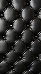 Quilted black cloth pattern luxury accessories upholstery.