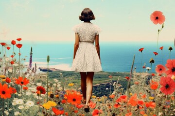 Wall Mural - travel landscape flower portrait.