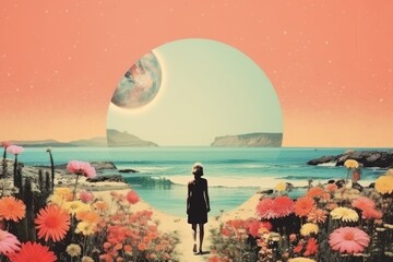 Wall Mural - travel flower landscape outdoors.