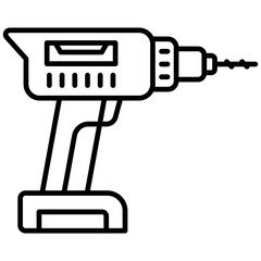 Canvas Print - Hand Drill Icon