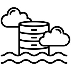 Sticker - Data Lake Icon