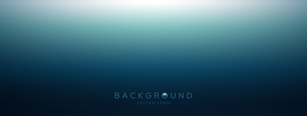 Wall Mural - blue gradient banner background, deep sea color scheme, vector illustration