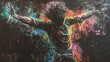 © Infinity - Abstract Chalk Drawing: Expression of Human Energy and Spirit