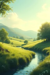  sunrise over the river