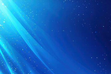 Poster - Abstract Blue Background with Glowing Light Streaks and Sparkling Dust