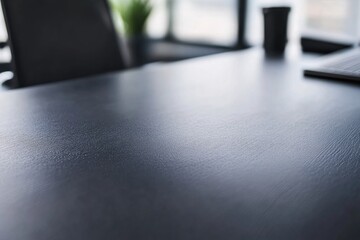Poster - Modern Office Desk Workspace Empty Surface Minimalist Style