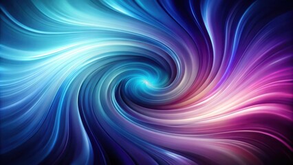 Poster - Abstract swirling motion of bright blue and purple light creating a vortex of vibrant energy