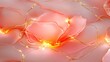 © Ndoomyim - Elegant pink rose with golden leaves and sparkling accents, a floral masterpiece
