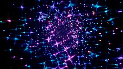 Fototapete - Colorful swirling light patterns create a mesmerizing visual experience in a cosmic environment