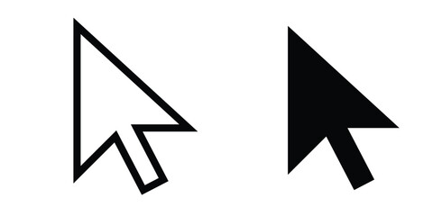 Leinwandbilder - Click the icon. pointer arrow icon. cursor icon vector.
By Dede