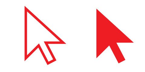 Leinwandbilder - Click the icon. pointer arrow icon. cursor icon vector.
By Dede