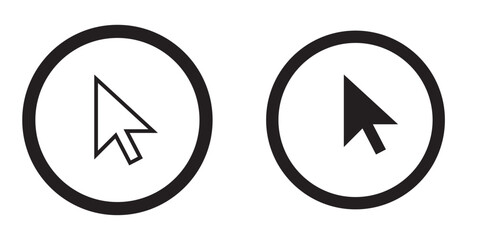 Leinwandbilder - Click the icon. pointer arrow icon. cursor icon vector.
By Dede