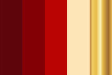 Wall Mural - festive chinese color scheme palette with red , beige and gold