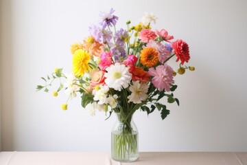 Canvas Print - Flower bouquet plant daisy jar.