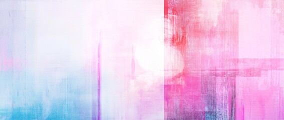 Poster - Abstract colorful patterns create an energetic backdrop with hues of pink and blue in a modern art setting