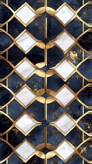 Poster - Elegant art deco geometric pattern design for luxurious wallpapers interior decor modern style upscale sophisticated atmosphere