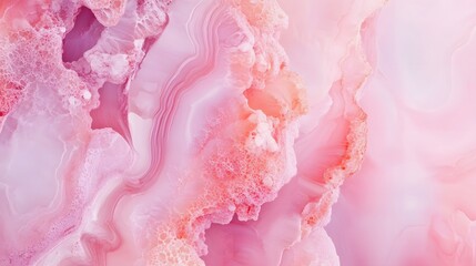 Sticker - Abstract Pink Agate Stone Swirling Texture