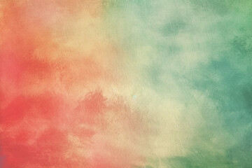 Wall Mural - A vibrant watercolor background featuring a blend of pink, orange, yellow, and bWatercolor Mountain Landscape lue hues, perfect for creative projects. 

