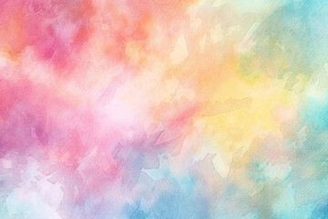 Wall Mural - Abstract watercolor background with watercolor splashes Pastel watercolor wash background with abstract patterns