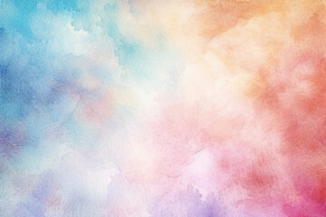 Wall Mural - Abstract watercolor background with watercolor splashes Pastel watercolor wash background with abstract patterns