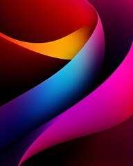 Poster - Abstract gradient color art with vibrant hues and smooth transitions for modern design