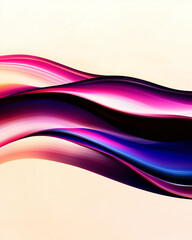 Poster - Abstract waves background with flowing colors creating a dynamic design
