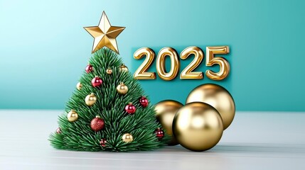 Wall Mural - A photostock of a vibrant holiday scene with golden 