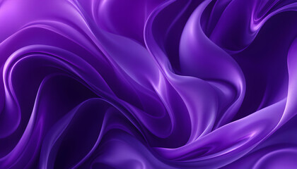 Abstract Purple Swirling Silk Fabric Texture Background