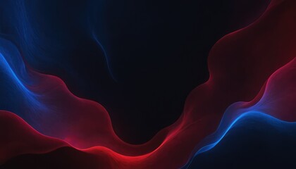Poster - Wavy background gradient red and blue
4