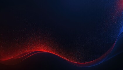 Poster - Wavy background gradient red and blue
1