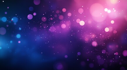 Abstract blue and pink bokeh background.