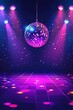 © Maftuh - Disco Ball Dance Floor Nightclub Party Retro Vibe 80s