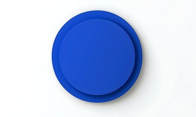 Poster - Blue circular badge icons adorned with dotted borders, visually appealing design elements suitable for digital interfaces or branding purposes.