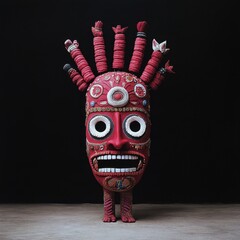 Colorful Traditional Mask with Unique Design