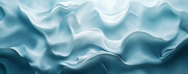 Poster - A serene composition of soft blue ripples evoking water, 4k photo.