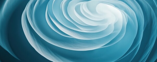 Poster - A serene composition of soft blue ripples evoking water, 4k photo.