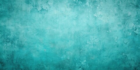 Poster - Aqua Teal Distressed Textured Background for Design Projects