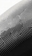 Wall Mural - Abstract Halftone Pattern: Black and White Dots Gradient Vertical Video